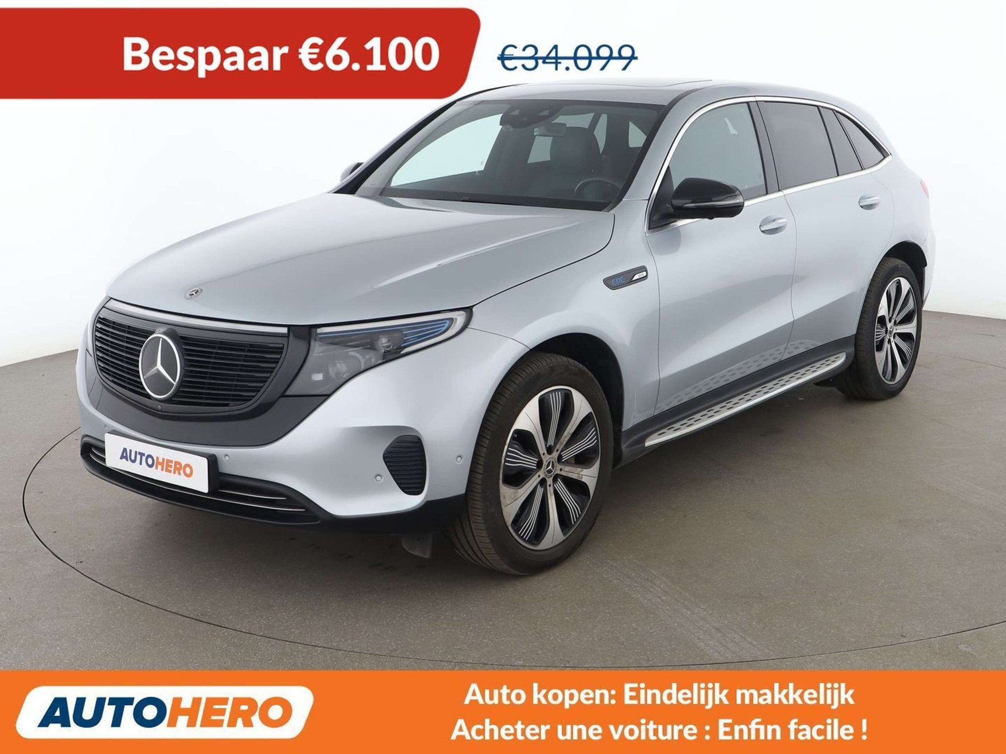 Mercedes-Benz EQC 400 400 4Matic Edition 1886 (automatique), Autos, Argent ou Gris, Achat, Bleu, 5 portes