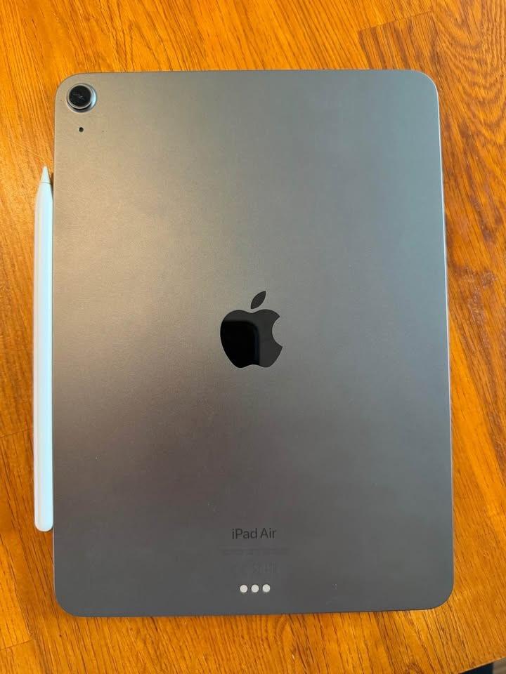 iPad Air 5 (M1) 64 GB + Apple Pencil, Computers en Software, Apple iPads, Ophalen, Apple iPad Air, 11 inch, Zo goed als nieuw