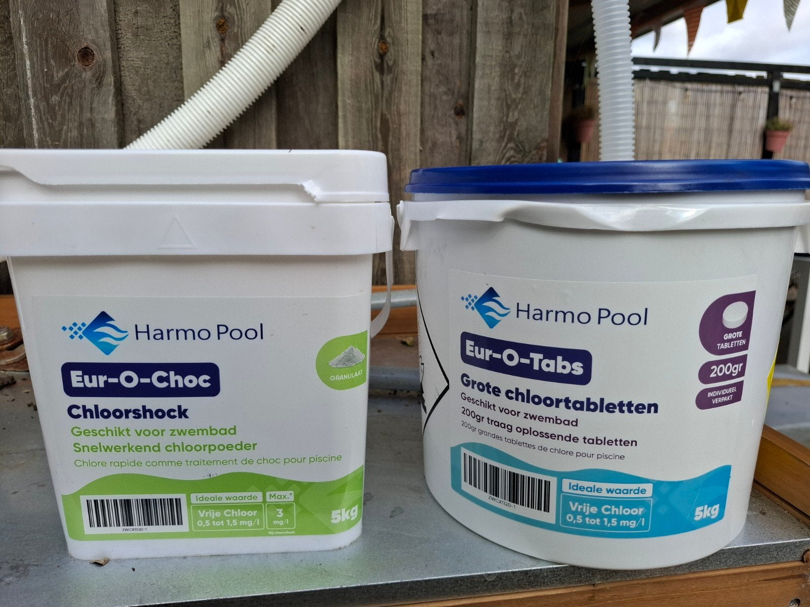 chloor voor zwembad, Ophalen, Zo goed als nieuw, Reinigingsmiddel