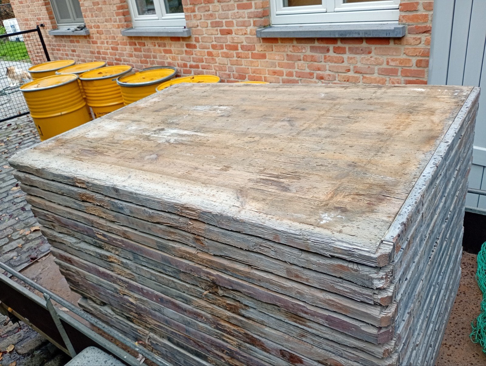 steenschotten/ beton schotten, Jardin & Terrasse, Enlèvement, Utilisé, Bois