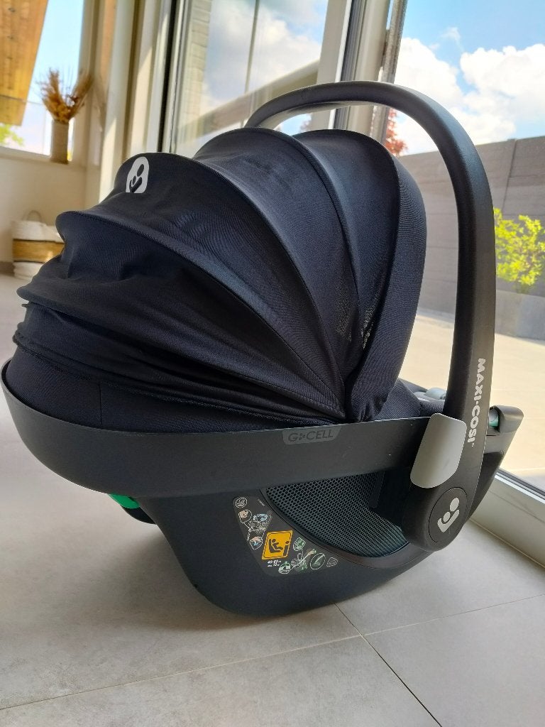 Maxi-Cosi Pebble 360 Essential, noir, Enlèvement, Utilisé, Isofix, Dossier réglable