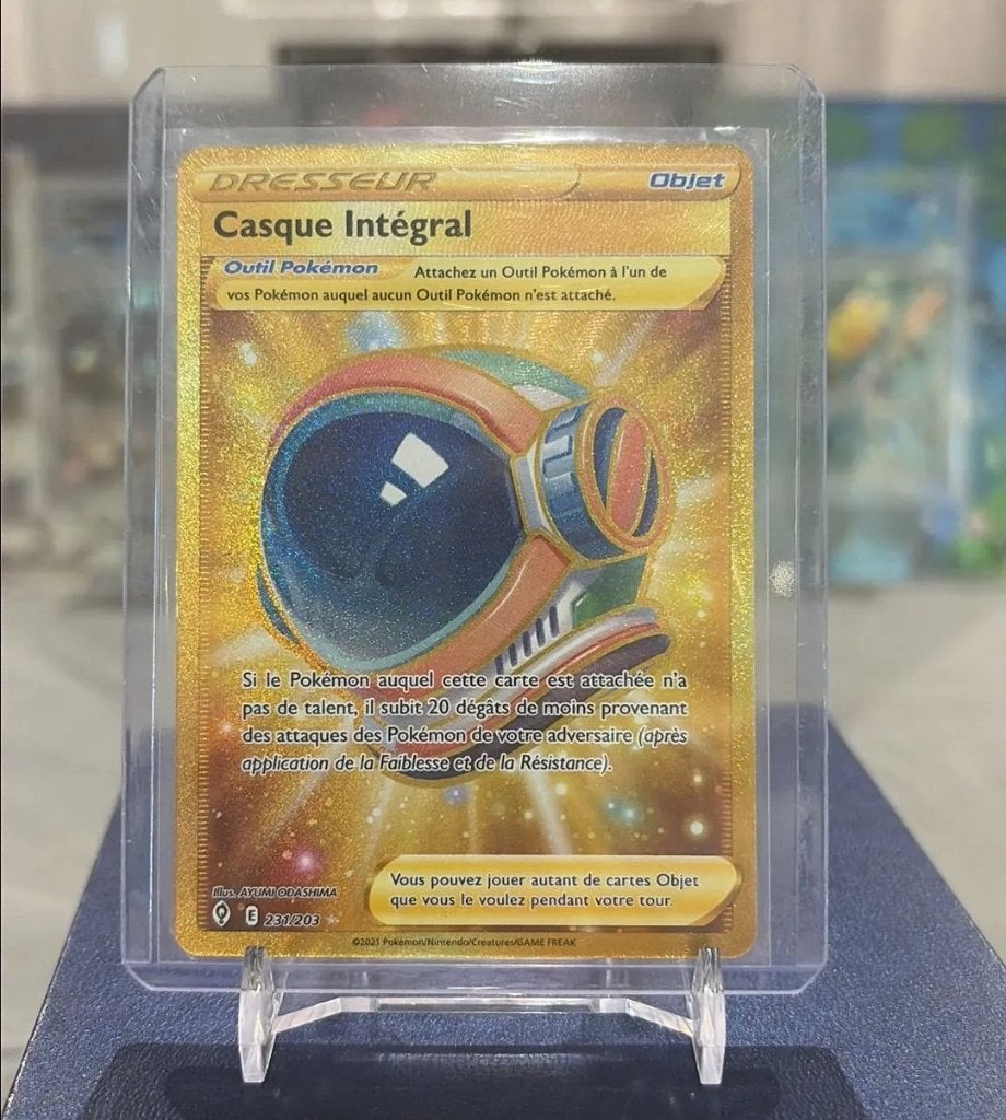 Casque Intégral 231/203 FR (carte Pokémon), Hobby & Loisirs créatifs, Enlèvement ou Envoi, Comme neuf, Cartes en vrac
