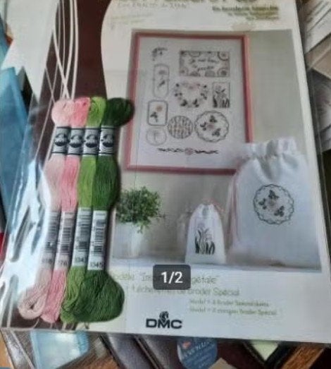 paquet de patrons + fils les duos de dmc - 14832h, Hobby & Loisirs créatifs, Enlèvement ou Envoi, Comme neuf, Broderies à la main