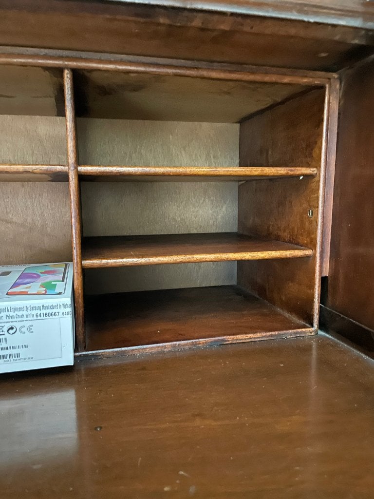 Klassieke Secretaire met Vitrinekast, Ophalen, Gebruikt, Vintage, Antiek