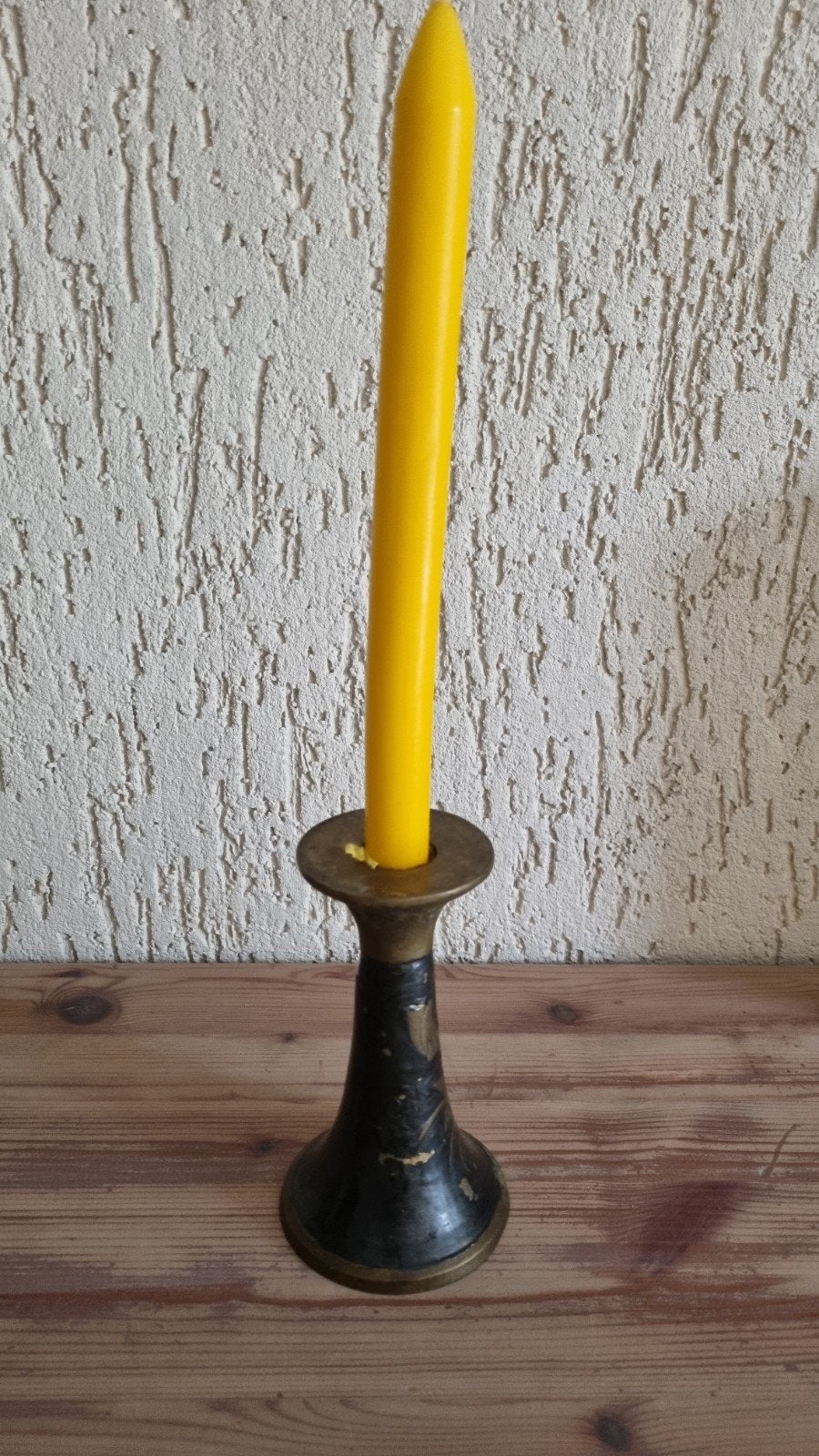 vintage messing kandelaar, Antiek en Kunst, Ophalen of Verzenden