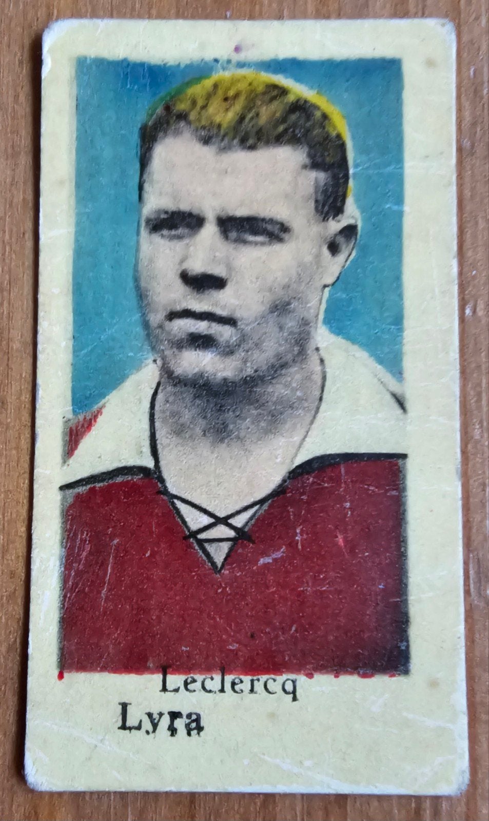 1936 Leclercq (pre panini) Lyra Lierse Chromo Voetbal!, Ophalen of Verzenden, Zo goed als nieuw, Plaatje