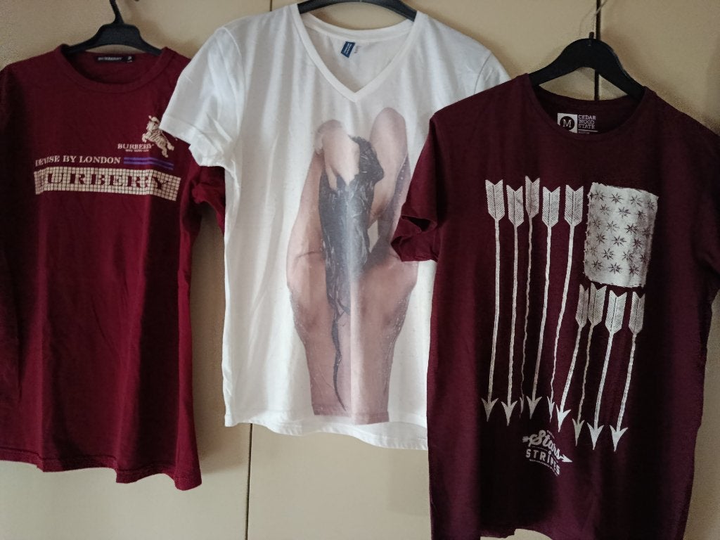 6 T-shirts; M!! €8 voor de 6!!, Ophalen of Verzenden