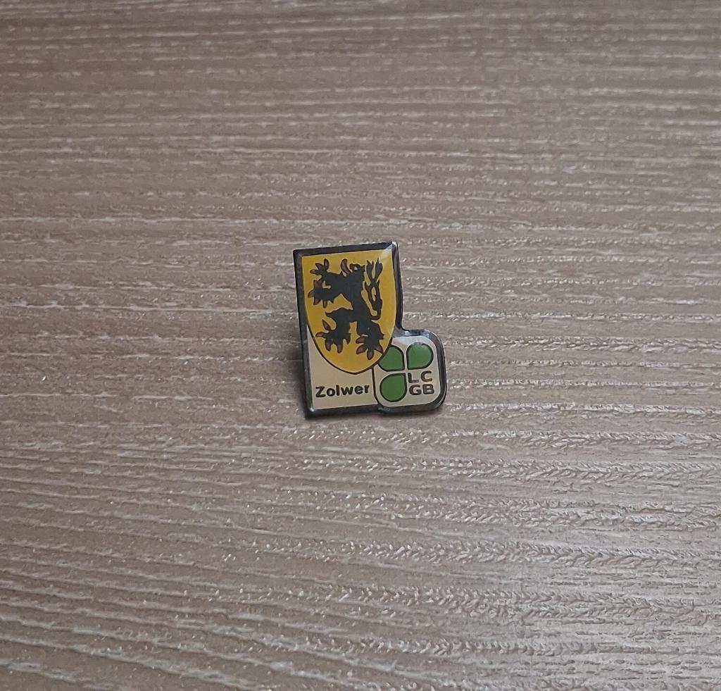 PIN - LCGB - ZOLWER - VLAAMSE LEEUW, Enlèvement ou Envoi, Utilisé, Autres sujets/thèmes, Insigne ou Pin's