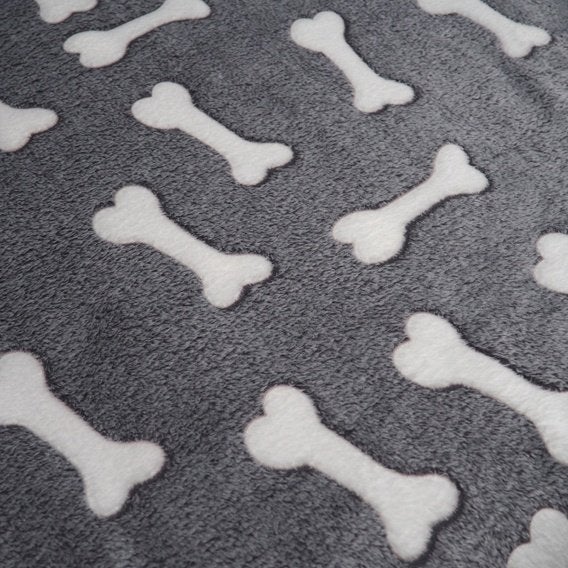 1,5 mètre polaire wellness os blanc sur gris, Neuf, Gris, Enlèvement ou Envoi, 120 cm ou plus