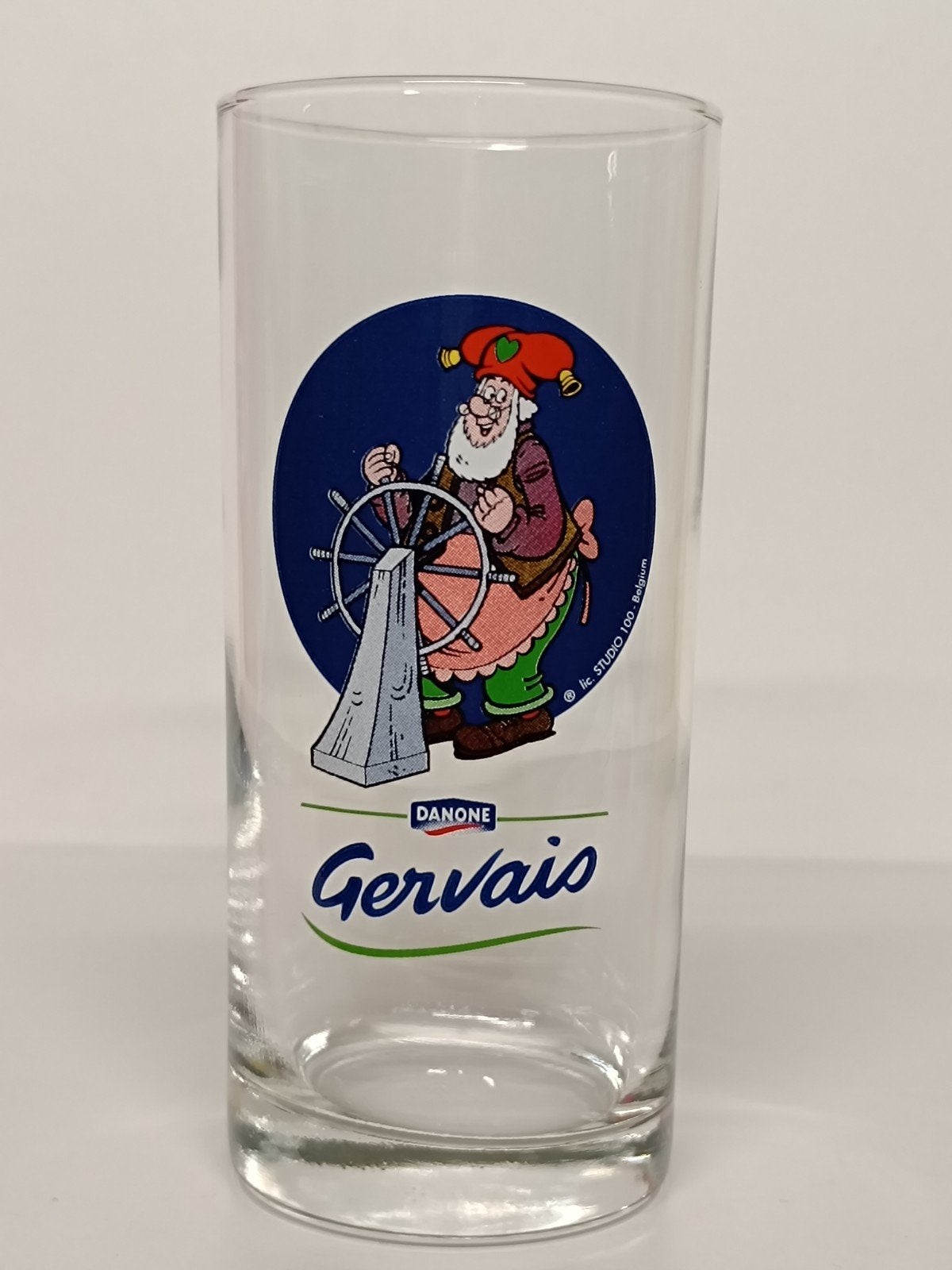 Kabouter Plop Studio 100 Danone Gervais glas, Verzamelen, Ophalen of Verzenden