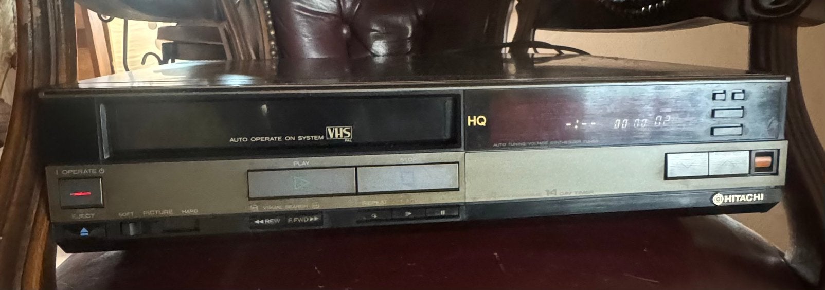 enregistreur vidéo VHS Hitachi vintage, Enlèvement ou Envoi, Utilisé
