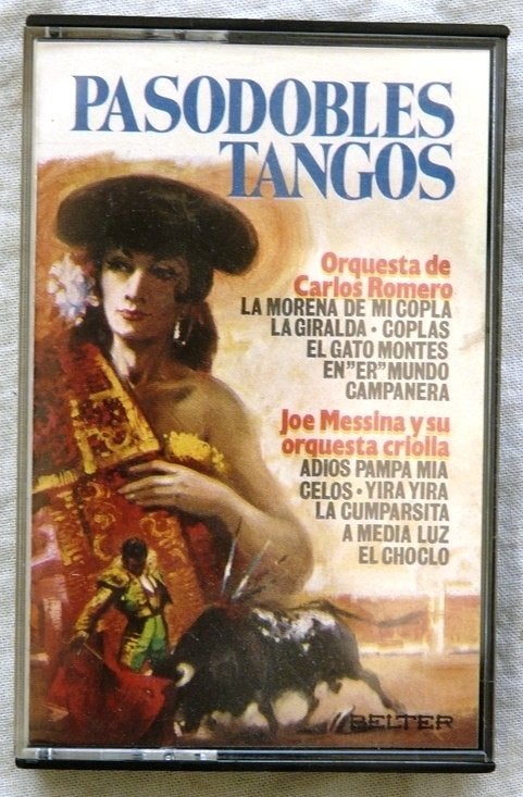 Cassette Pasodobles Tangos C.Romero & J.Messina, Belter 1979, CD & DVD, Enlèvement ou Envoi, Originale, Autres genres, Utilisé