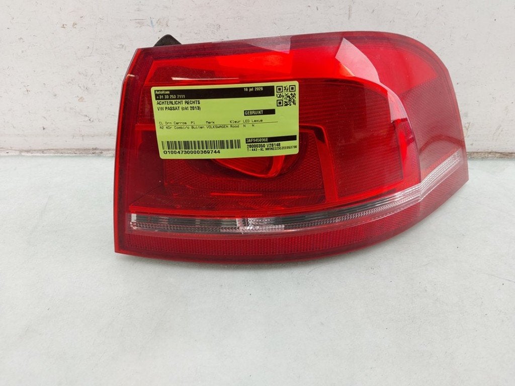 ACHTERLICHT RECHTS Volkswagen Passat Variant (365), Gebruikt, Volkswagen, Volkswagen AG, Kundenbetreuung@volkswagen.de