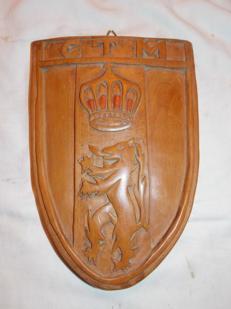 plaque en bois CTM, Enlèvement ou Envoi, Armée de terre, Emblème ou Badge