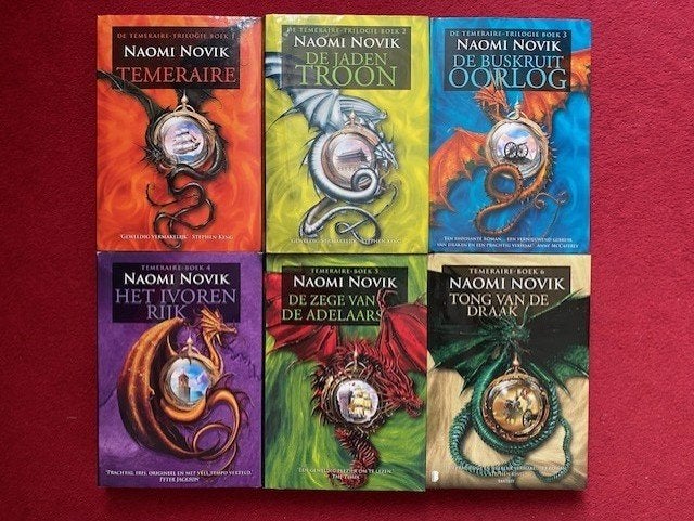NAOMI NOVIK TEMERAIRE DE COMPLETE SERIE IN ZEER GOEDE STAAT,, Livres, Fantastique, Enlèvement ou Envoi
