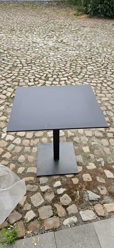Table de bistrot carrée noire, Maison & Meubles, Enlèvement