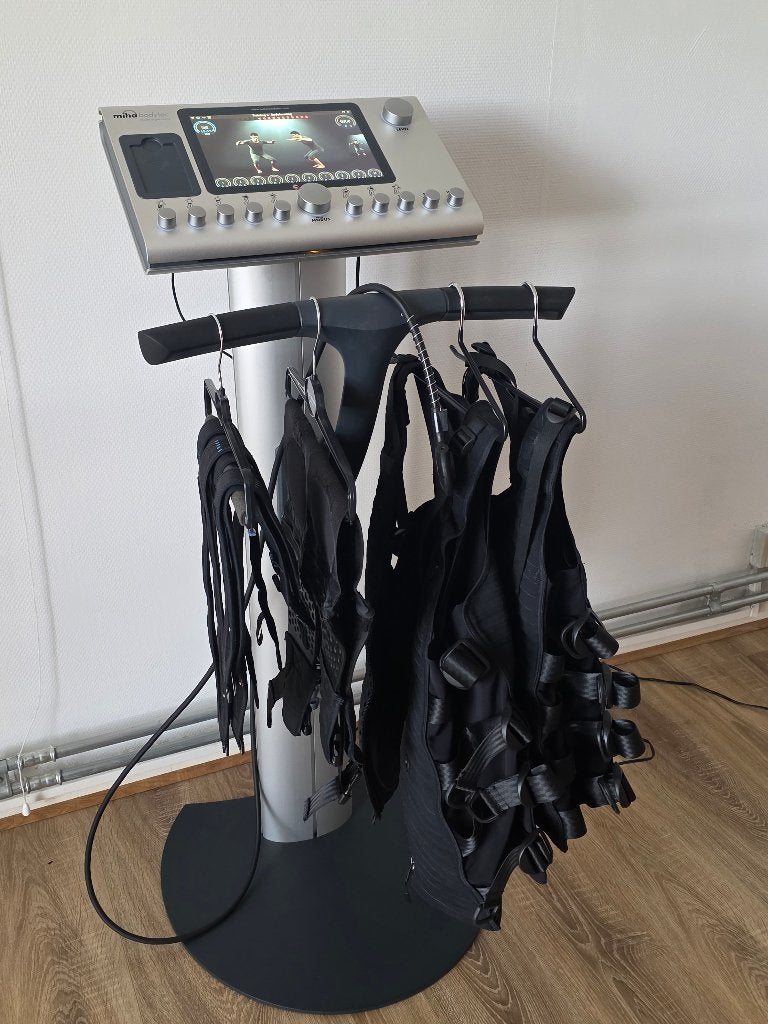 ​Console EMS Miha Bodytec II- état Impeccable, Sport en Fitness, Fitnessapparatuur, Benen, Gebruikt, Overige typen, Aluminium