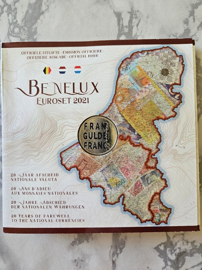 Euro set BU FDC Benelux 2021 Oude valuta, Postzegels en Munten, Munten | Europa | Euromunten, Ophalen, 10 euro, Setje