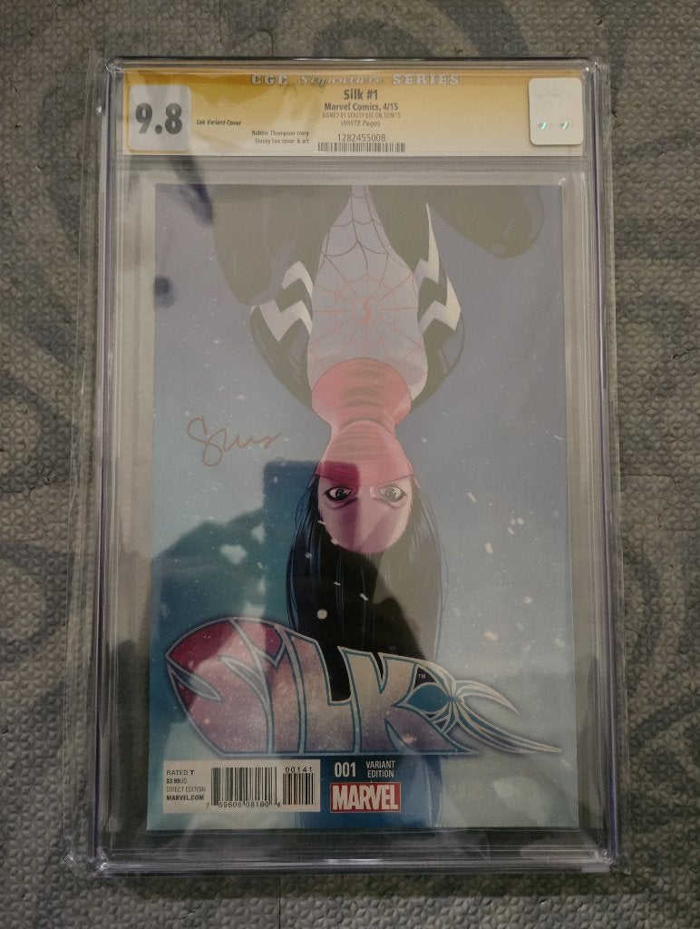 Silk (vol.1) #1 Stacey Lee variant CGC SS 9.8, Boeken, Eén comic, Amerika, Nieuw, Ophalen of Verzenden