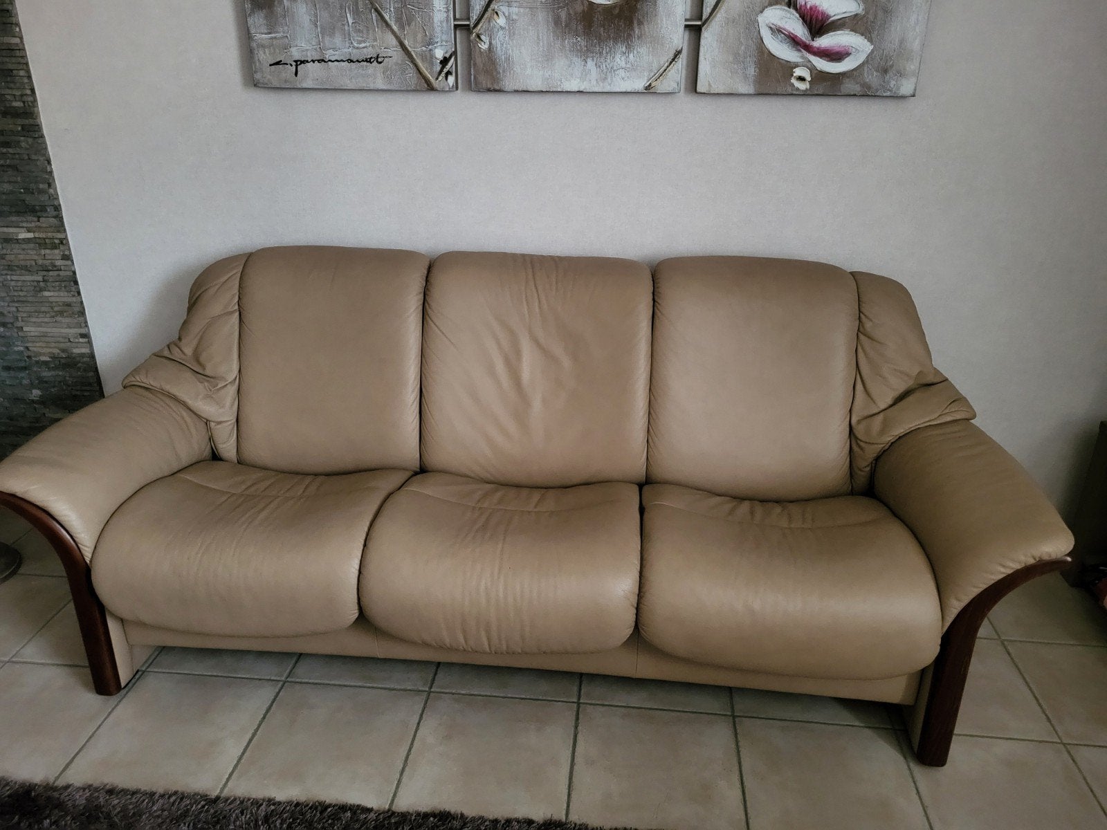 Canapé trois places Stressless type Reno, Maison & Meubles, Enlèvement