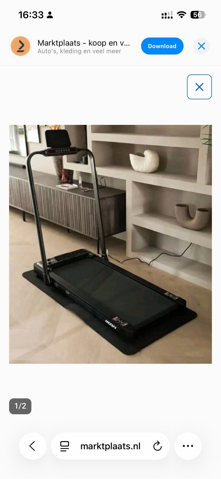 Moovv SmartStep Pro v3 Incline, Sports & Fitness, Appareils de fitness, Enlèvement, Comme neuf, Tapis roulant
