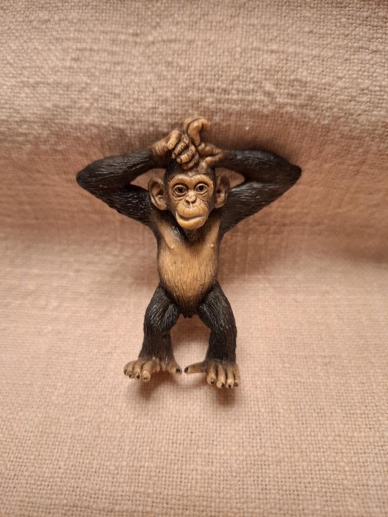 Schleich jonge chimpansee, Ophalen of Verzenden, Zo goed als nieuw, Wild dier, Beeldje of Figuurtje