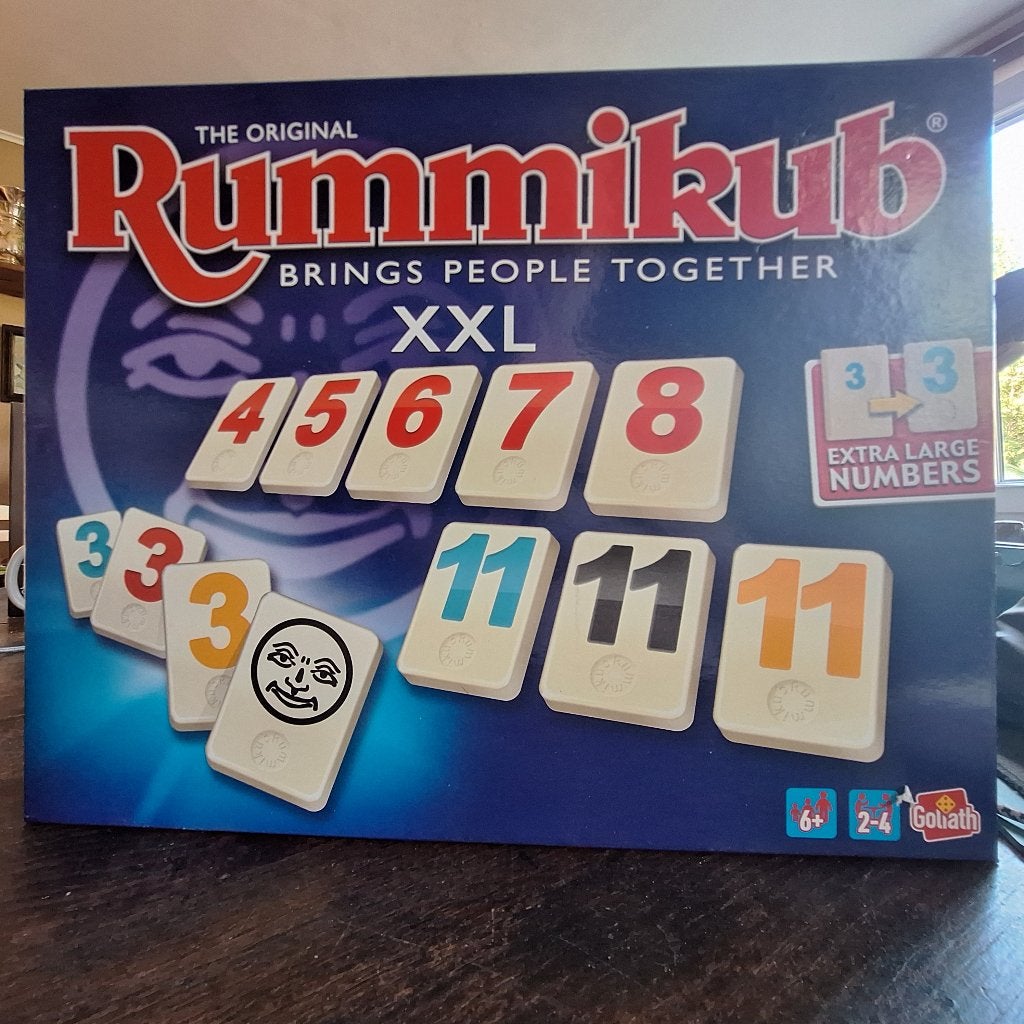 rummikub xxl the original, Hobby en Vrije tijd, Drie of vier spelers, Ophalen of Verzenden, Zo goed als nieuw, Goliath