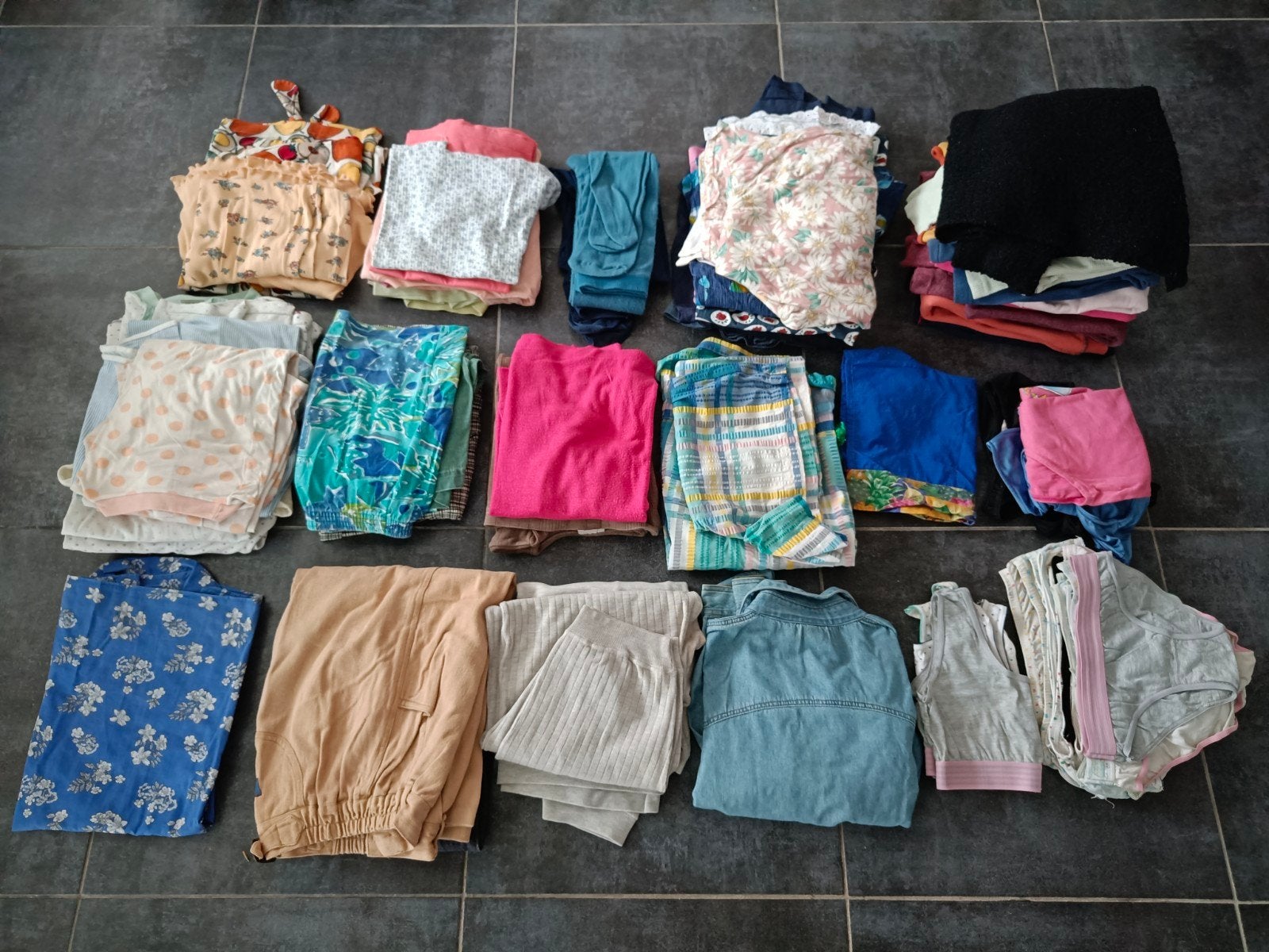 Kledingpakket meisjes / maat 152 / 67 stuks, Ophalen of Verzenden, Gebruikt, Maat 152