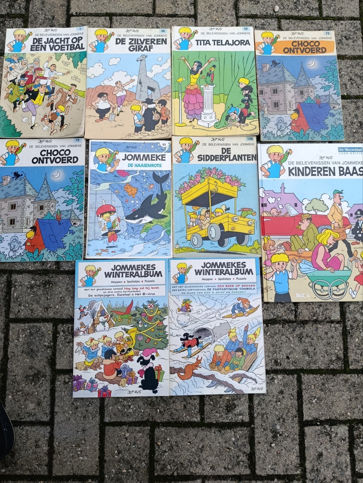 jommeke strips, Boeken, Ophalen