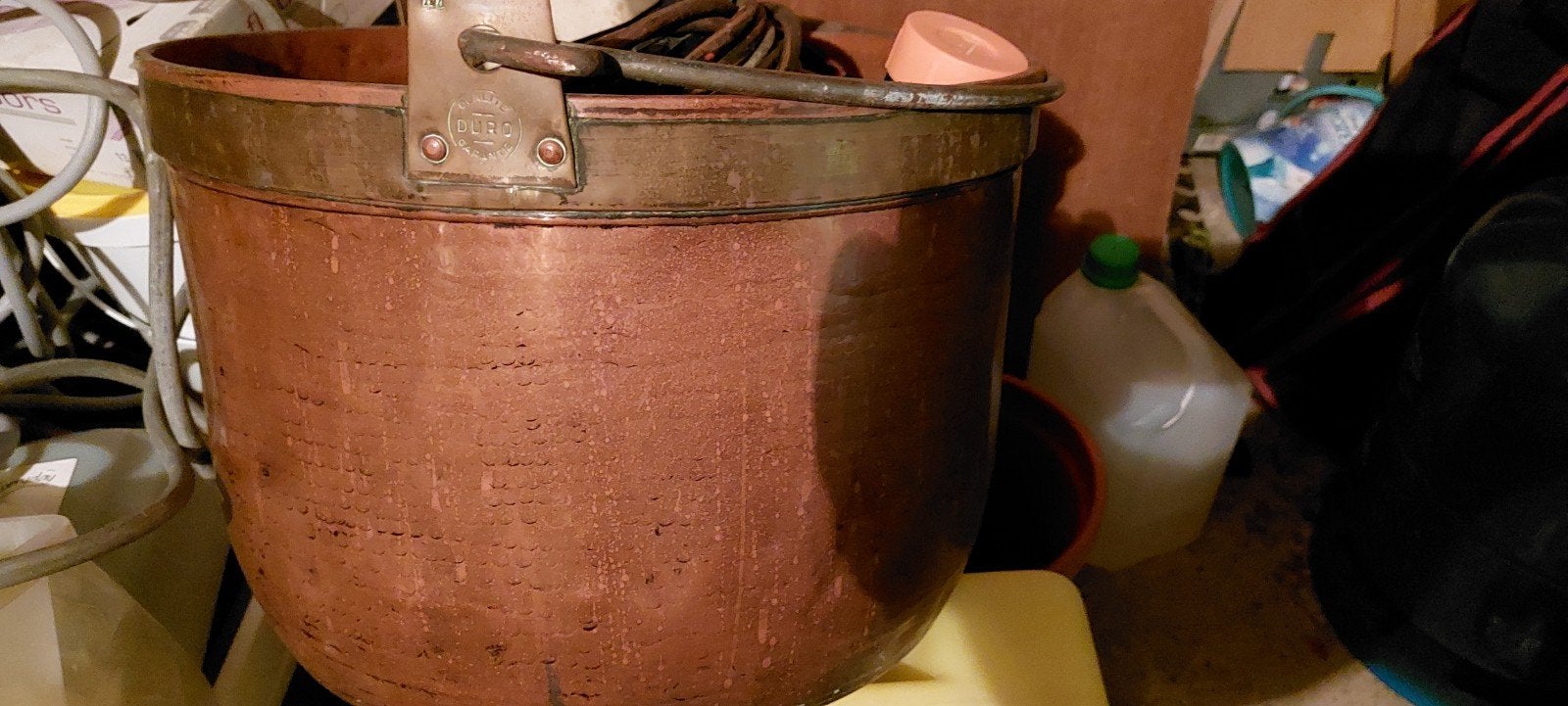 Pot koper, Ophalen, Koper