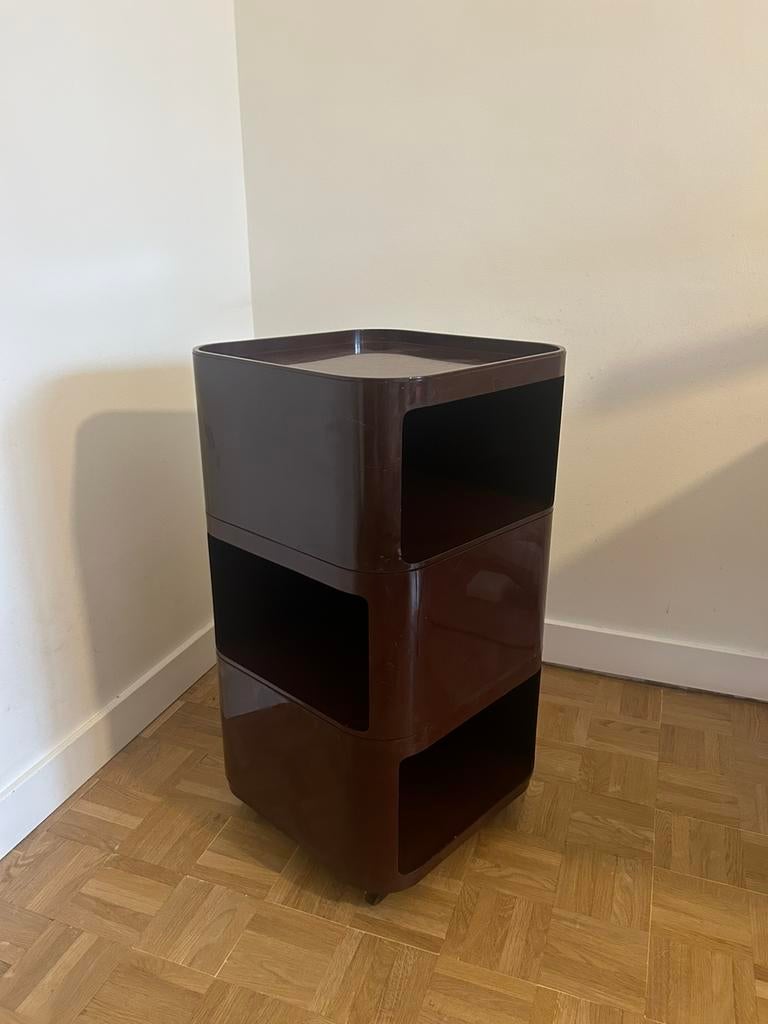 Vintage rechthoekige Kartell Componibili door Anna Castelli, Ophalen, Kunststof, Gebruikt, 45 tot 65 cm