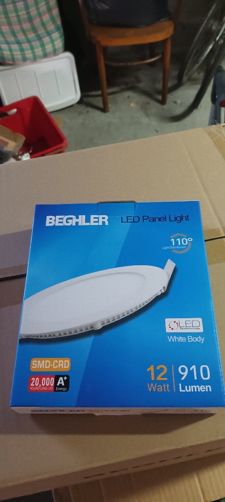 Lampe panneau LED, ronde 170/155 mm h20,5 mm NOUVEAU, Maison & Meubles, Neuf, Moderne, LED, 17 cm