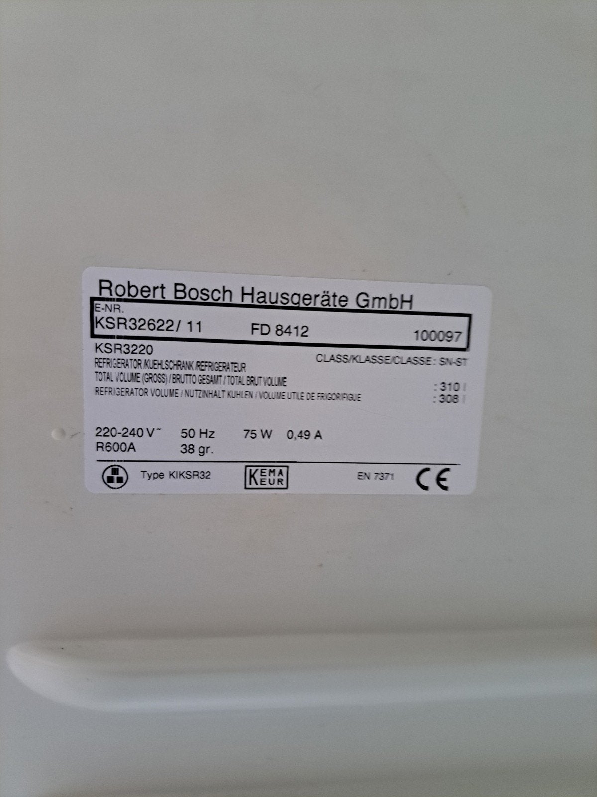 Frigo Bosch 60/156 sans congélateur, Elektronische apparatuur, Airco's, Ophalen
