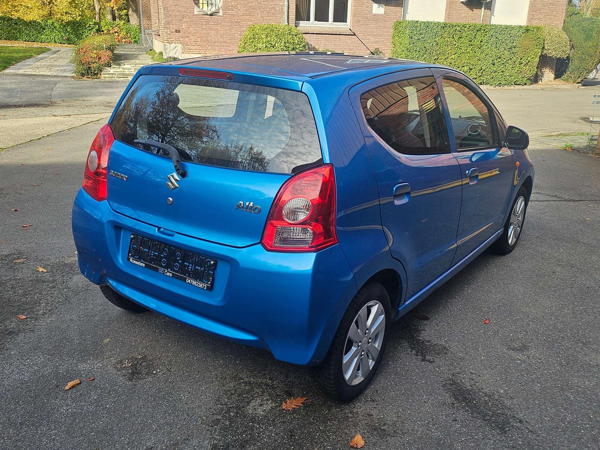 Suzuki Alto Alto 1.0i GLX (bj 2011), Auto's, Voorwielaandrijving, Stof, Zwart, Blauw