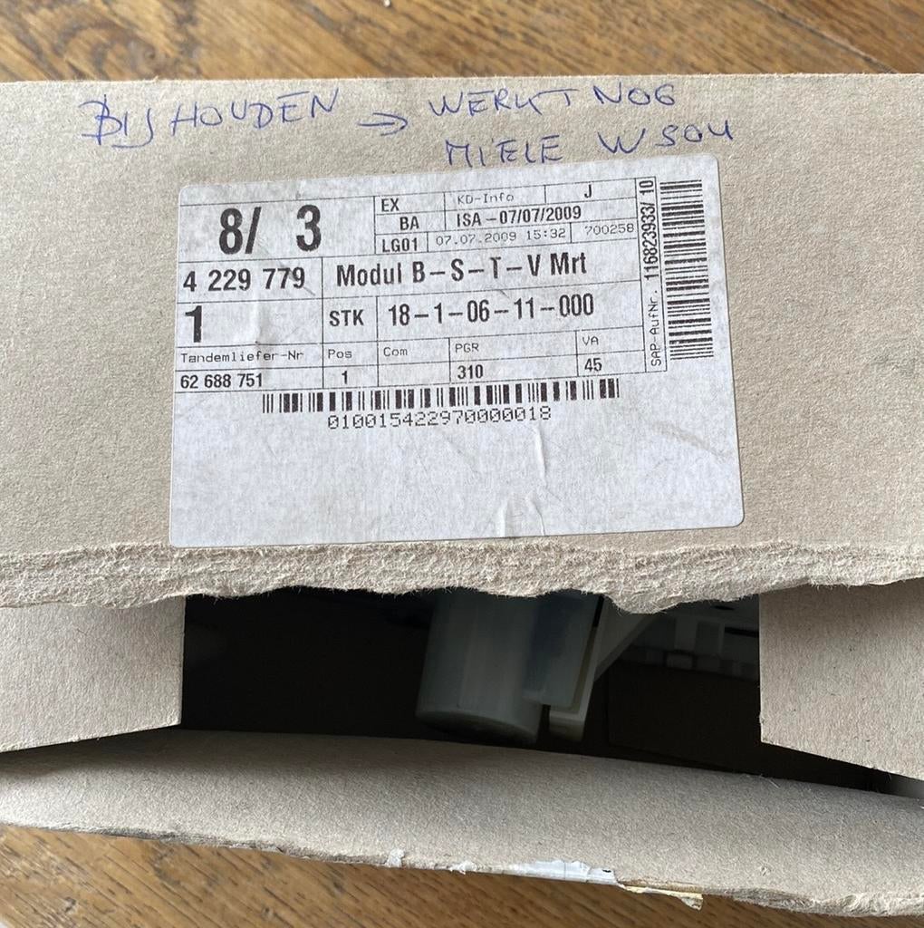 Te koop:: Koolborstelbrug -wasmachine Miele W504, Enlèvement, Utilisé