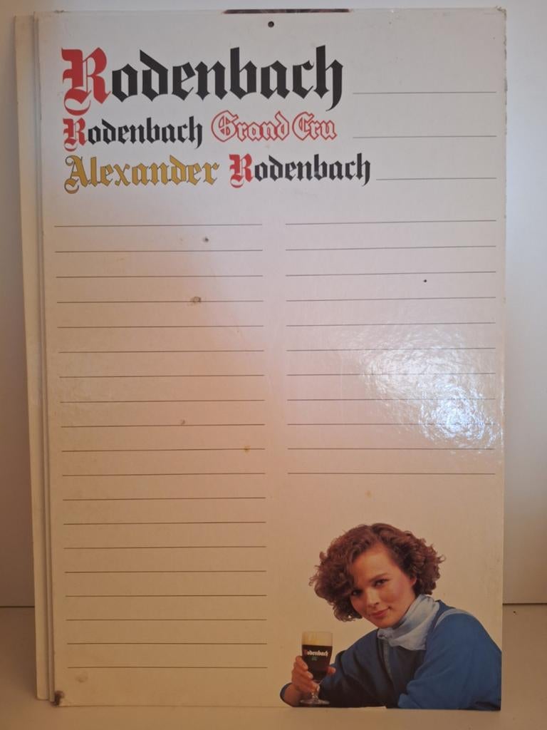 Groot reclamebord brouwerij Rodenbach Roeselare, Ophalen