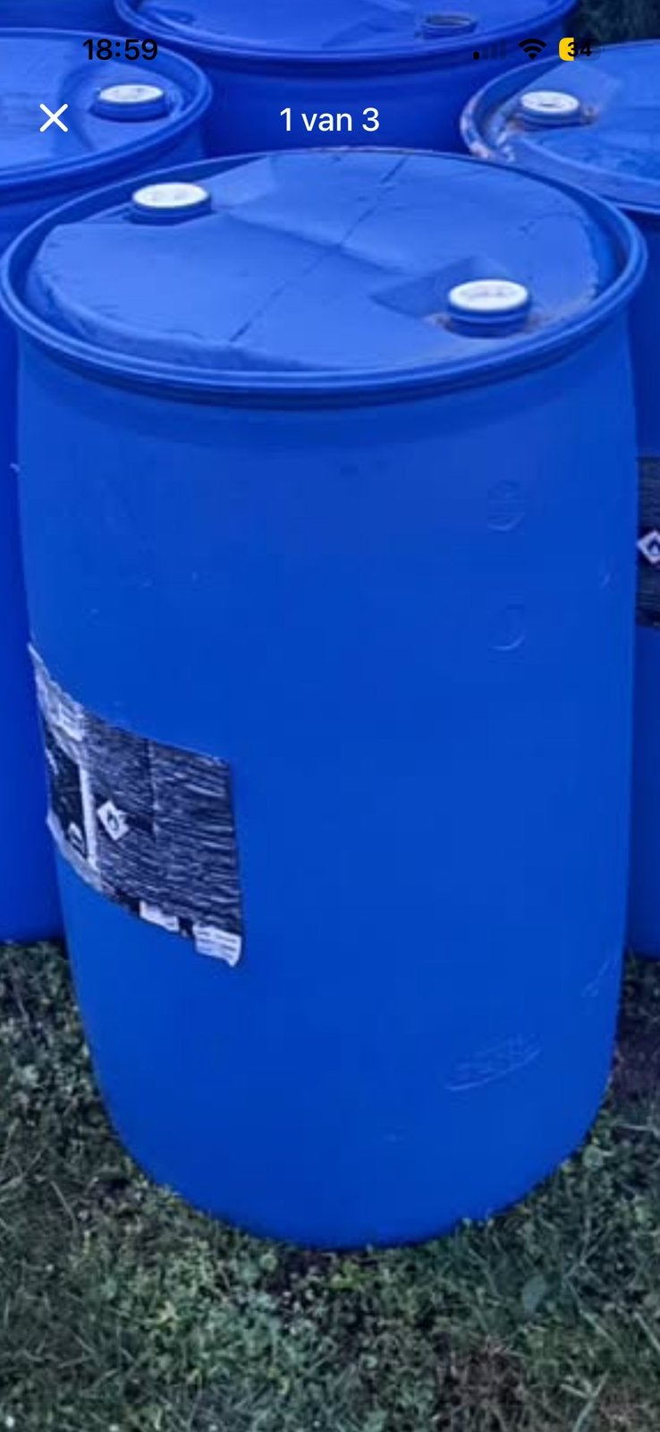 Waterton regenton 200 liter, Jardin & Terrasse, Barils de pluie, Enlèvement, Comme neuf