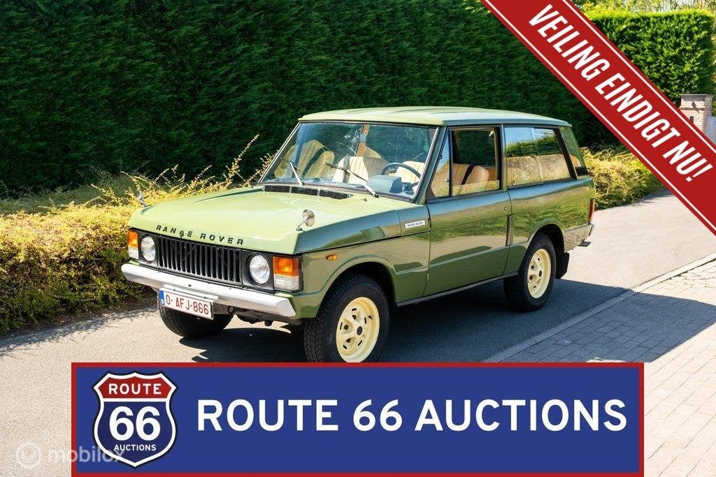 Land Rover Range Rover Classic | 1975 | Route 66 Auctions, Auto's, Land Rover, Zwart, Bedrijf, Handgeschakeld