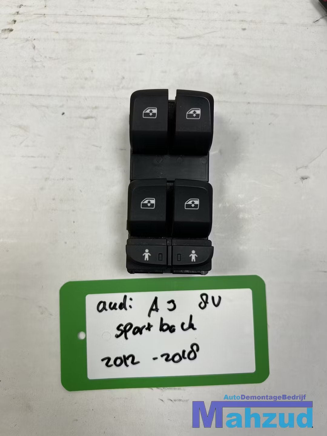 AUDI A3 8V Raam schakelaar 8V0959851K 2011-2018, AUDI AG, Auto-Union-Strasse 1
85045  Ingolstadt, DE, Audi, Utilisé