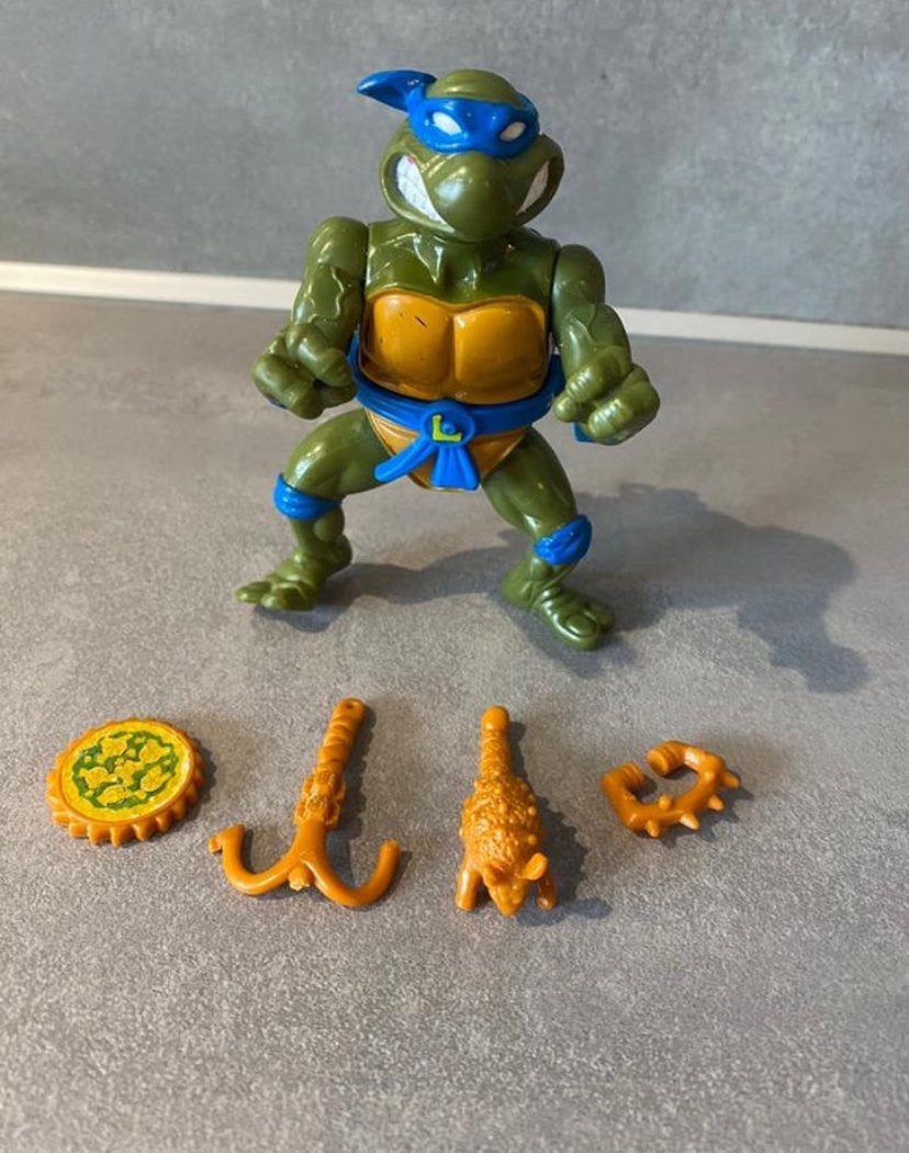 Tortues Tmnt : Storage Shell Leonardo 1990 - Playmates toys, Collections, Enlèvement ou Envoi, Utilisé