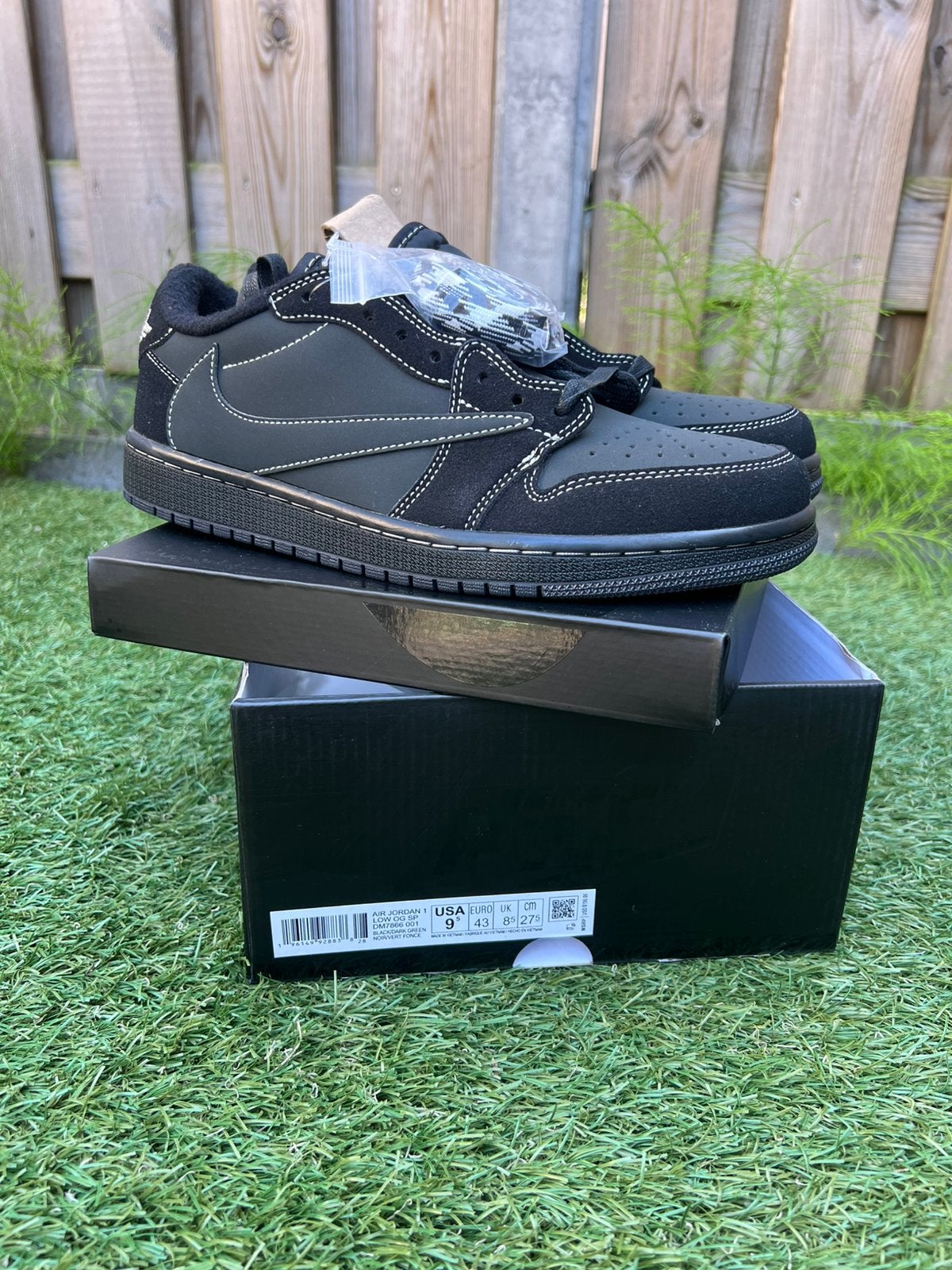 Jordan 1 Retro Low OG SP Travis Scott « Black Phantom », Envoi, Neuf, Noir