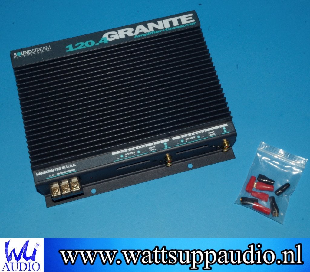 Soundstream Granite 120.4 4 kanaals versterker / USA Made, Autos : Divers, Haut-parleurs voiture, Enlèvement ou Envoi, Utilisé