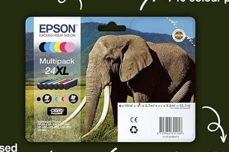 Jeu de 6 Cartouches EPSON XL24 double contenance, Informatique & Logiciels, Enlèvement ou Envoi, Neuf