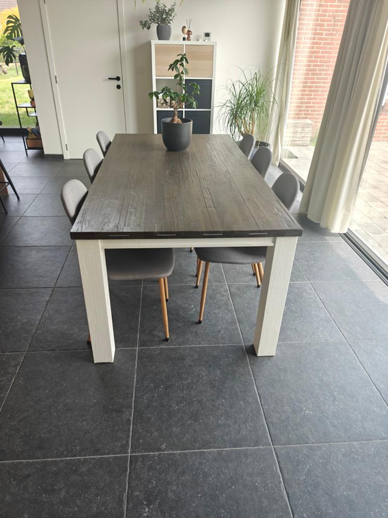 Eiken keukentafel, Huis en Inrichting, Tafels | Eettafels, Ophalen, Gebruikt