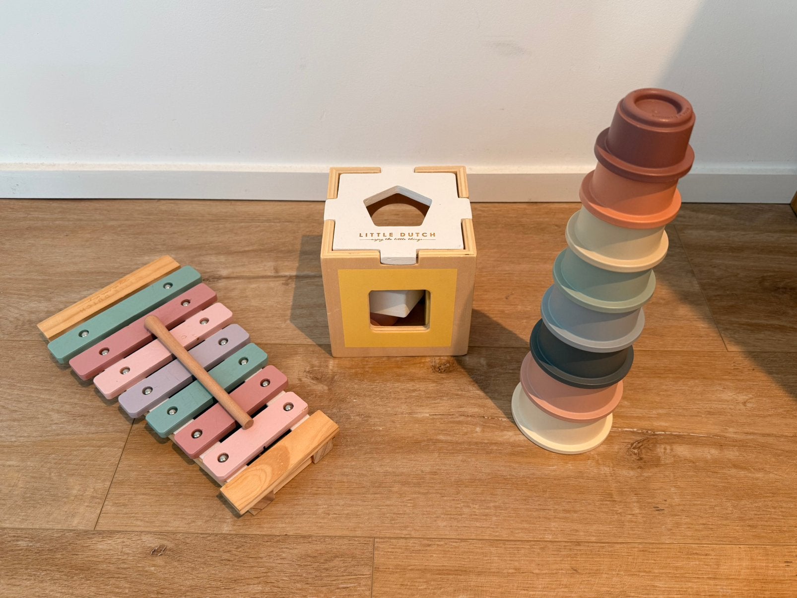 Lot de 3 jeux d’éveil en bois Little Dutch, Enlèvement, Utilisé, Autres types, Sonore