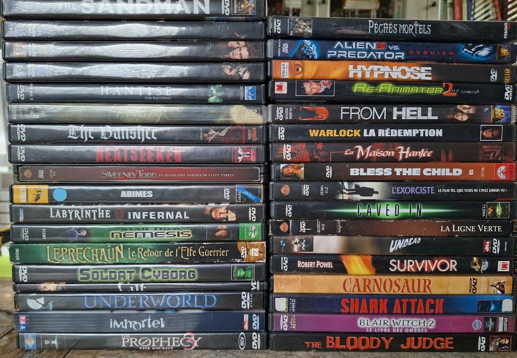Dvd's Horror Movies - 1,00€ / Sous-titres En Français (3), À partir de 12 ans, Enlèvement ou Envoi, Utilisé, Vampires ou Zombies