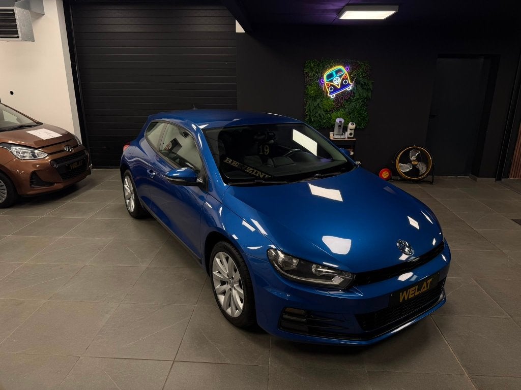 VW SCIROCCO 2014 TURBO TSI EURO 6 BENZINE SPORT TOP STAAT, Auto's, Volkswagen, Bluetooth, Blauw, Bedrijf, 1400 cc