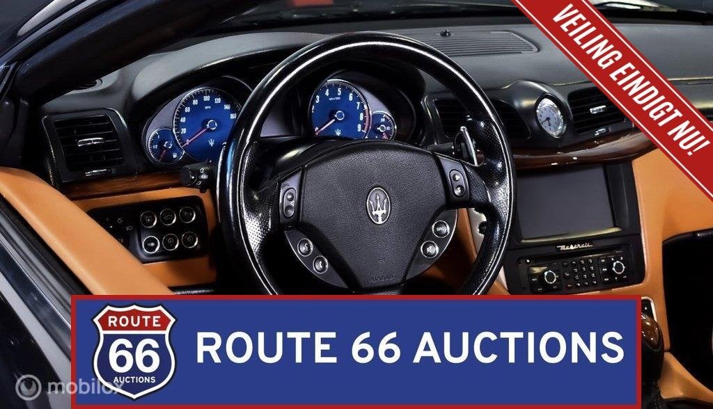 Maserati GranCabrio | 2010 | Route 66 Auctions, Auto's, Maserati, Gebruikt, Zwart, Bedrijf, Handgeschakeld