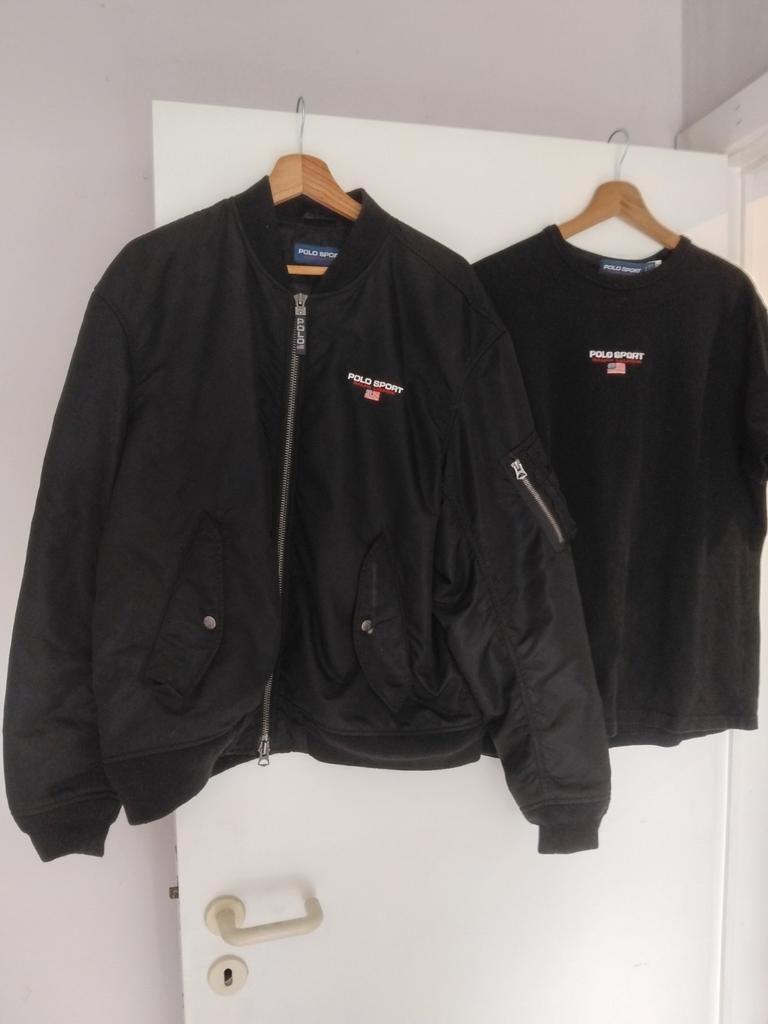 Bijna nieuwe jas van polo Ralph thisert gratis erbij, Ophalen
