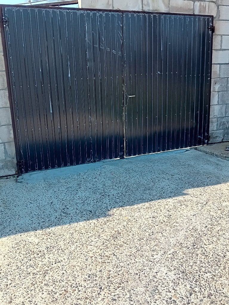 Metalen poort sandbouw profielpl. 8m2 (2 x 1,75m en 2,3m H), Tuin en Terras, Ophalen, Gebruikt, 200 cm of meer, IJzer